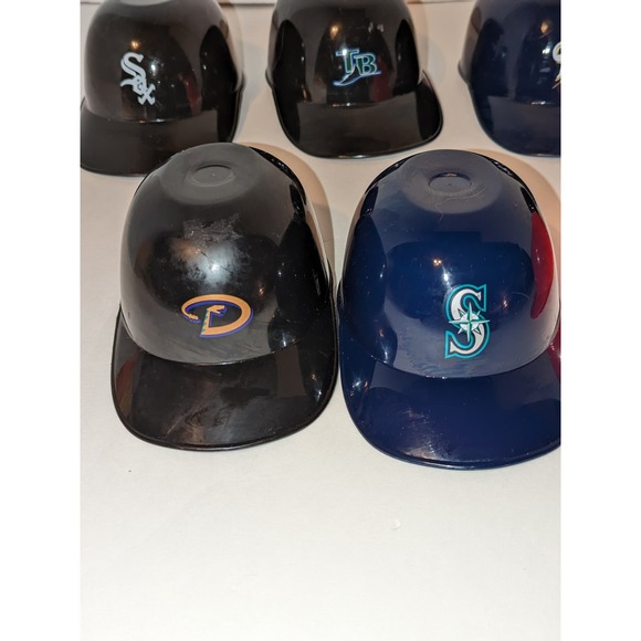 7 Different Vintage Baseball Caps Mini Plastic Ice Cream Bowls Fotobowl USA - Picture 4 of 8